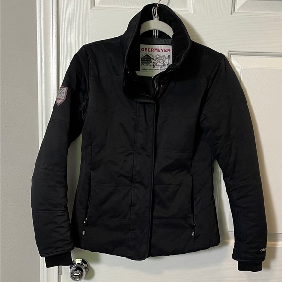 OBERMEYER Ski Snow Jacket Aspen Women's 4 Black - Picture 1 of 15